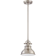 Quoizel ER1508BN Emery One Light Mini Pendant, Brushed Nickel Alternate Image.jpg