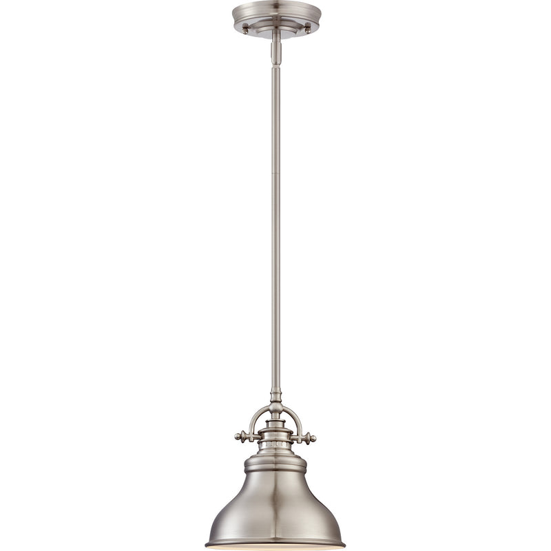 Quoizel ER1508BN Emery One Light Mini Pendant, Brushed Nickel Alternate Image 2.jpg