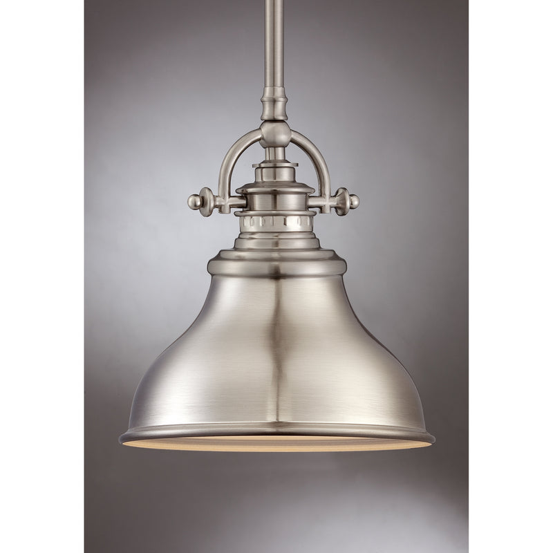 Quoizel ER1508BN Emery One Light Mini Pendant, Brushed Nickel Alternate Image 3.jpg