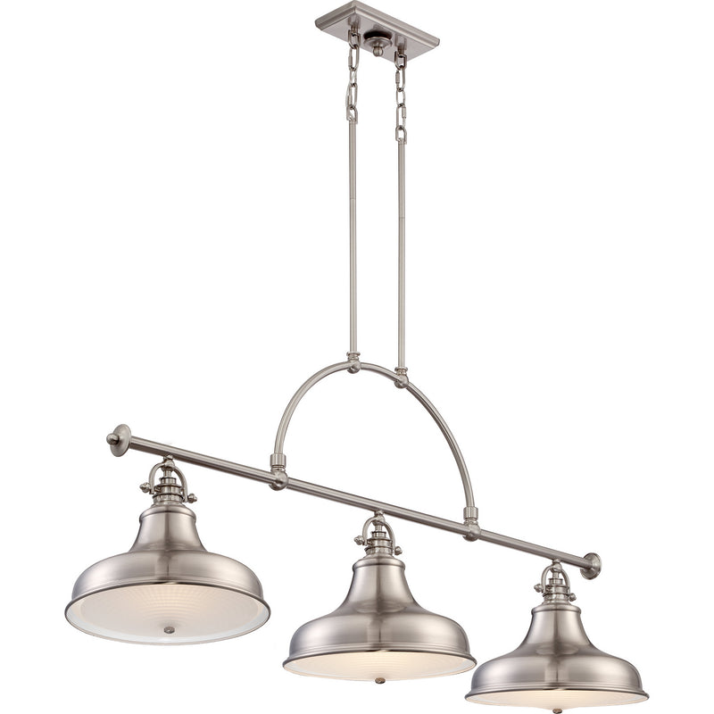 Quoizel ER353BN Emery Three Light Island Chandelier, Brushed Nickel Alternate Image 2.jpg