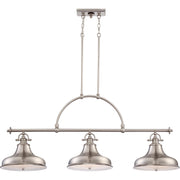 Quoizel ER353BN Emery Three Light Island Chandelier, Brushed Nickel Main Image.jpg