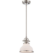 Quoizel GRT1508BN Grant One Light Mini Pendant, Brushed Nickel Main Image.jpg