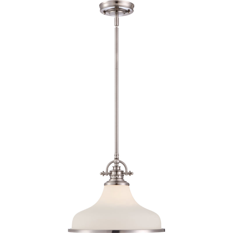 Quoizel GRT2814BN Grant One Light Pendant, Brushed Nickel Alternate Image 2.jpg