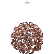 Quoizel RBN2831SG Ribbons 12 Light Pendant, Satin Copper Main Image.jpg