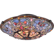 Quoizel TF1805SVB Carroll Two Light Flush Mount, Vintage Bronze Main Image.jpg
