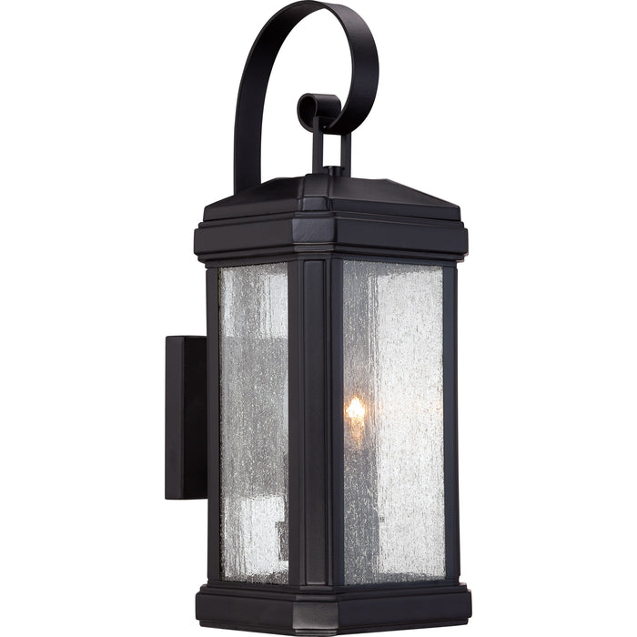 Quoizel TML8407K Trumbull Two Light Outdoor Wall Lantern, Mystic Black Main Image.jpg