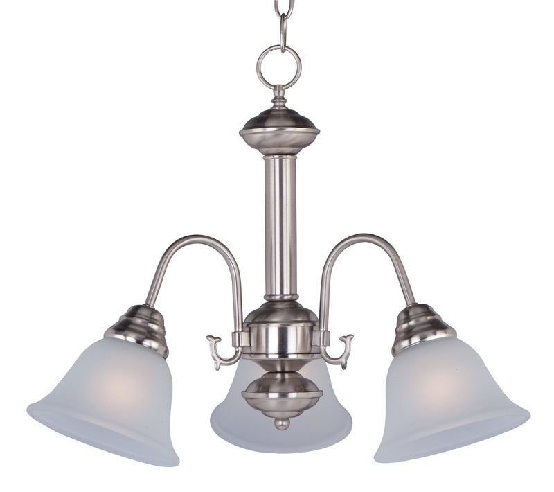 Maxim 2697FTSN Malaga Three Light Chandelier, Satin Nickel Main Image.jpg