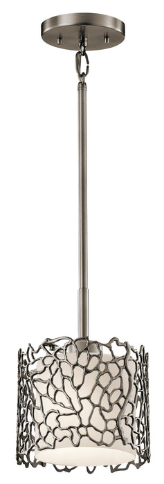 Kichler 43349CLP One Light Mini Pendant, Classic Pewter