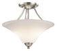 Kichler 43512NI Keiran Two Light Semi Flush Mount, Brushed Nickel Main Image.jpg