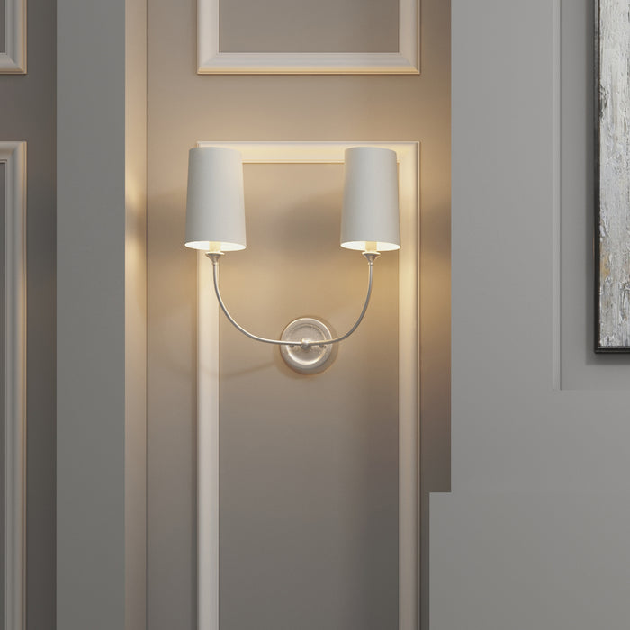 Crystorama 2242-PN Sylvan Two Light Wall Sconce Polished Nickel Alternate Image 2.jpg