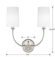 Crystorama 2242-PN Sylvan Two Light Wall Sconce Polished Nickel Alternate Image 4.jpg