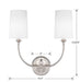 Crystorama 2242-PN Sylvan Two Light Wall Sconce Polished Nickel Alternate Image 4.jpg
