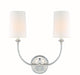 Crystorama 2242-PN Sylvan Two Light Wall Sconce Polished Nickel Main Image.jpg