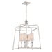 Crystorama 2244-PN Sylvan Four Light Chandelier Polished Nickel Alternate Image.jpg