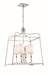 Crystorama 2244-PN Sylvan Four Light Chandelier Polished Nickel Main Image.jpg