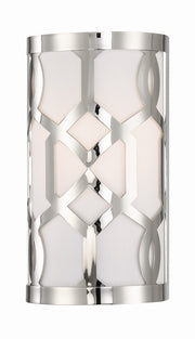Crystorama 2262-PN Jennings One Light Wall Sconce Polished Nickel Main Image.jpg