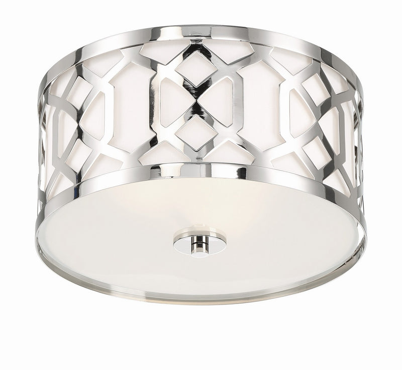 Crystorama 2263-PN Jennings Three Light Flush Mount Polished Nickel Alternate Image 2.jpg