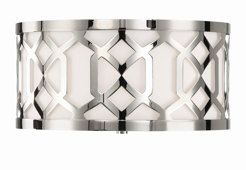 Crystorama 2263-PN Jennings Three Light Flush Mount Polished Nickel Alternate Image 4.jpg