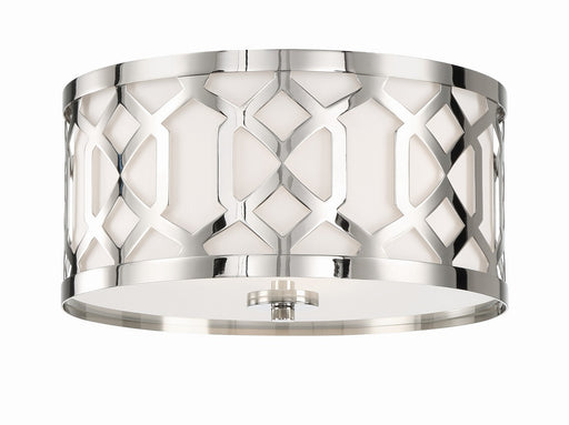 Crystorama 2263-PN Jennings Three Light Flush Mount Polished Nickel Main Image.jpg