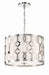 Crystorama 2265-PN Jennings Three Light Chandelier Polished Nickel Main Image.jpg