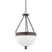 Hudson Valley 324-HB Barrington Three Light Pendant, Historic Bronze Main Image.jpg