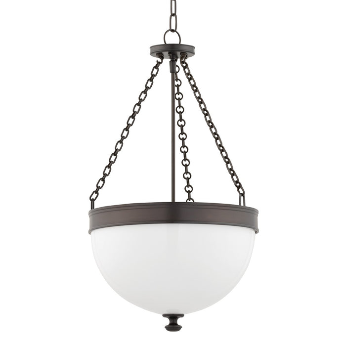 Hudson Valley 327-HB Barrington Three Light Pendant, Historic Bronze Main Image.jpg