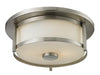 Z-Lite 412F11 Savannah Two Light Flush Mount, Brushed Nickel Main Image.jpg