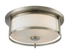 Z-Lite 412F14 Savannah Two Light Flush Mount, Brushed Nickel Main Image.jpg