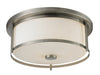 Z-Lite 412F16 Savannah Three Light Flush Mount, Brushed Nickel Main Image.jpg