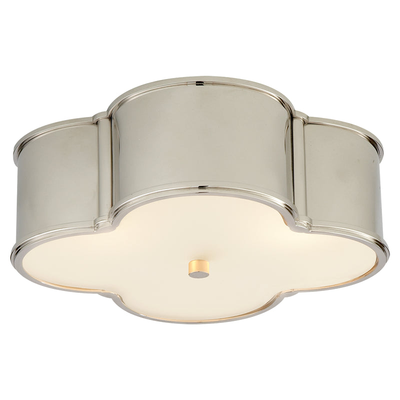 Basil Three Light Flush Mount, Polished Nickel Main Image.jpg