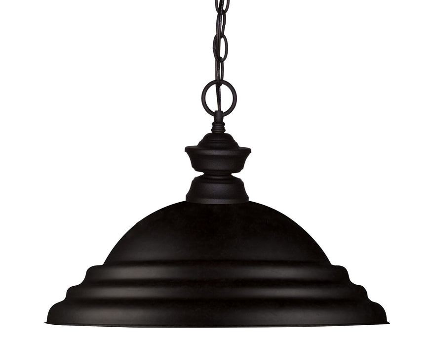 Z-Lite 100701MB-SMB Pendant Lights One Light Pendant, Matte Black Main Image.jpg