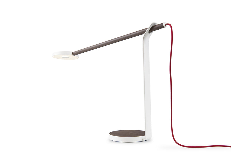 Koncept GR1-W-WNR-MWT-DSK Gravy LED Desk Lamp, Walnut/Matte White Main Image.jpg