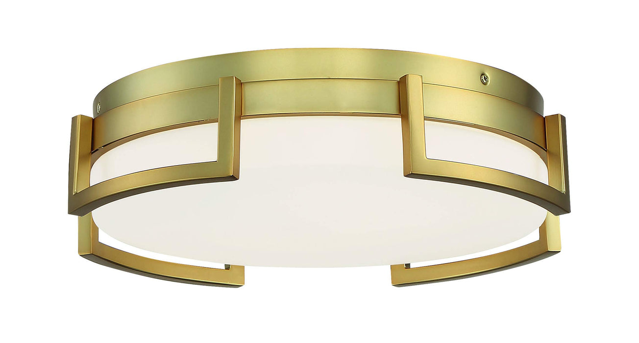 George Kovacs P953-2-248-L Bezel Set LED Flush Mount, Honey Gold Alternate Image 2.jpg