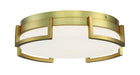 George Kovacs P953-2-248-L Bezel Set LED Flush Mount, Honey Gold Alternate Image 2.jpg