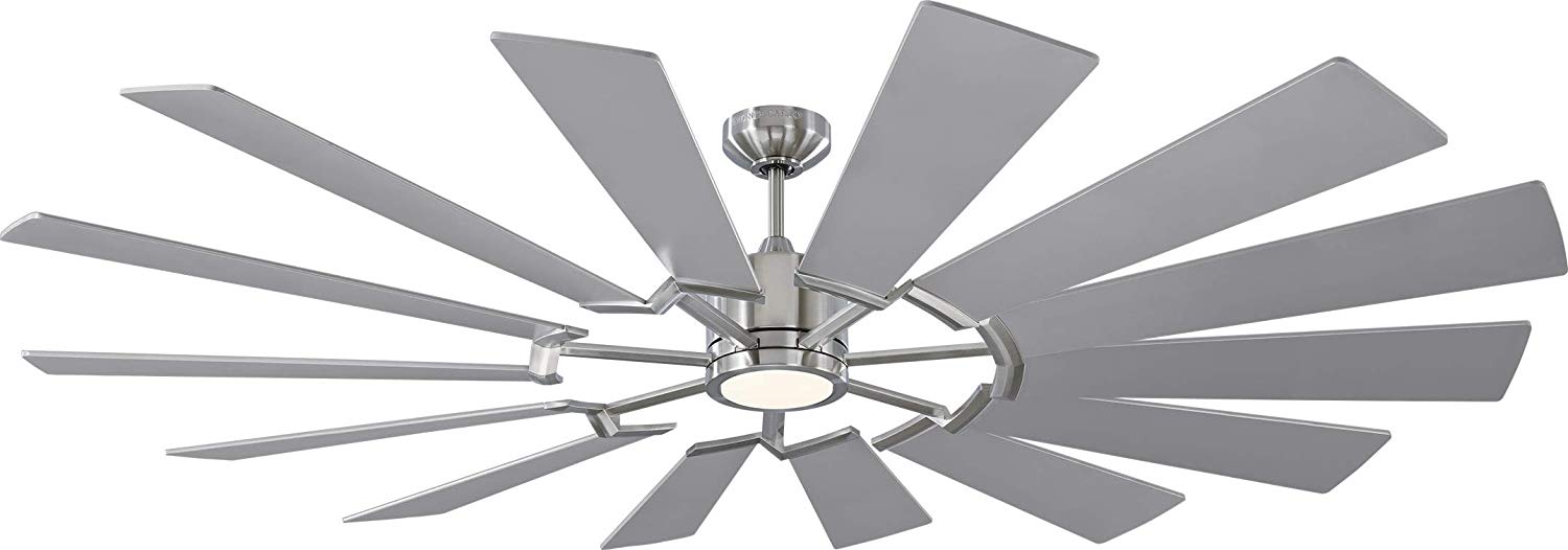 Visual Comfort Fan 14PRR72AGPD Prairie 72 Ceiling Fan, Aged Pewter Alternate Image 3.jpg