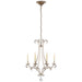 Oslo Six Light Chandelier, Burnished Silver Leaf Main Image.jpg