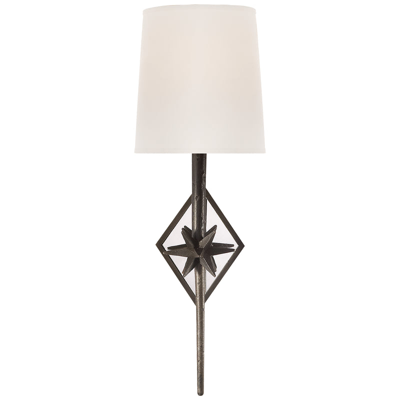 Etoile One Light Wall Sconce, Aged Iron Main Image.jpg