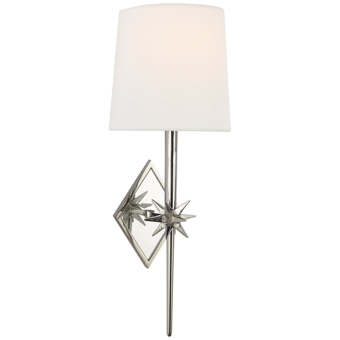 Etoile One Light Wall Sconce, Polished Nickel Alternate Image.jpg