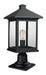 Z-Lite 531PHBR-533PM-BK Portland One Light Outdoor Pier Mount, Black Main Image.jpg