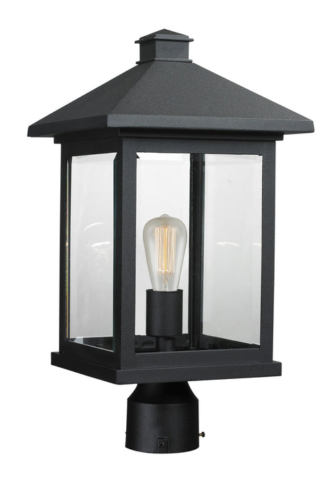 Z-Lite 531PHBR-BK Portland One Light Outdoor Post Mount, Black Main Image.jpg