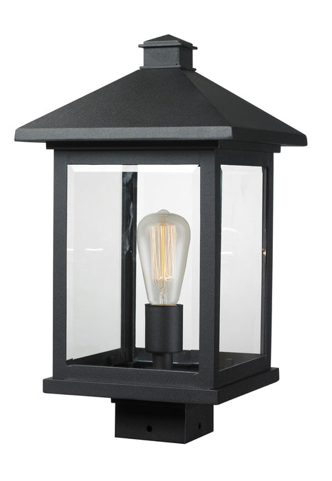 Z-Lite 531PHBS-BK Portland One Light Outdoor Post Mount, Black Main Image.jpg