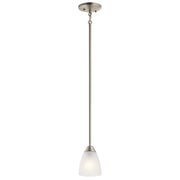 Kichler 43640NI One Light Mini Pendant, Brushed Nickel