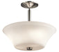 Kichler 43669NI Aubrey Three Light Semi Flush Mount, Brushed Nickel Main Image.jpg