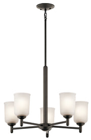Kichler 43671OZ Five Light Chandelier, Olde Bronze