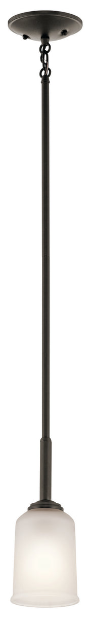 Kichler 43674OZ One Light Mini Pendant, Olde Bronze