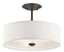 Kichler 43675OZ Shailene Three Light Semi Flush Mount, Olde Bronze Main Image.jpg