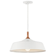Kichler 43683WH One Light Pendant, White