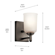 Kichler 45572OZ One Light Wall Sconce, Olde Bronze (2)