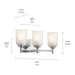 Kichler 45574CH Three Light Bath, Chrome (2)