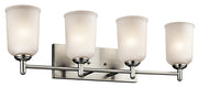 Kichler 45575NI Four Light Bath, Brushed Nickel